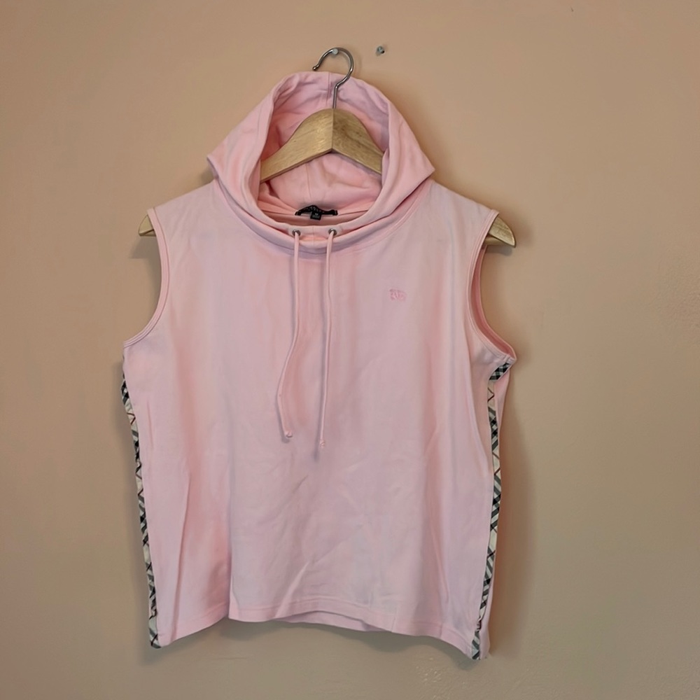 Burberry London Y2K pink cropped sleeveless top